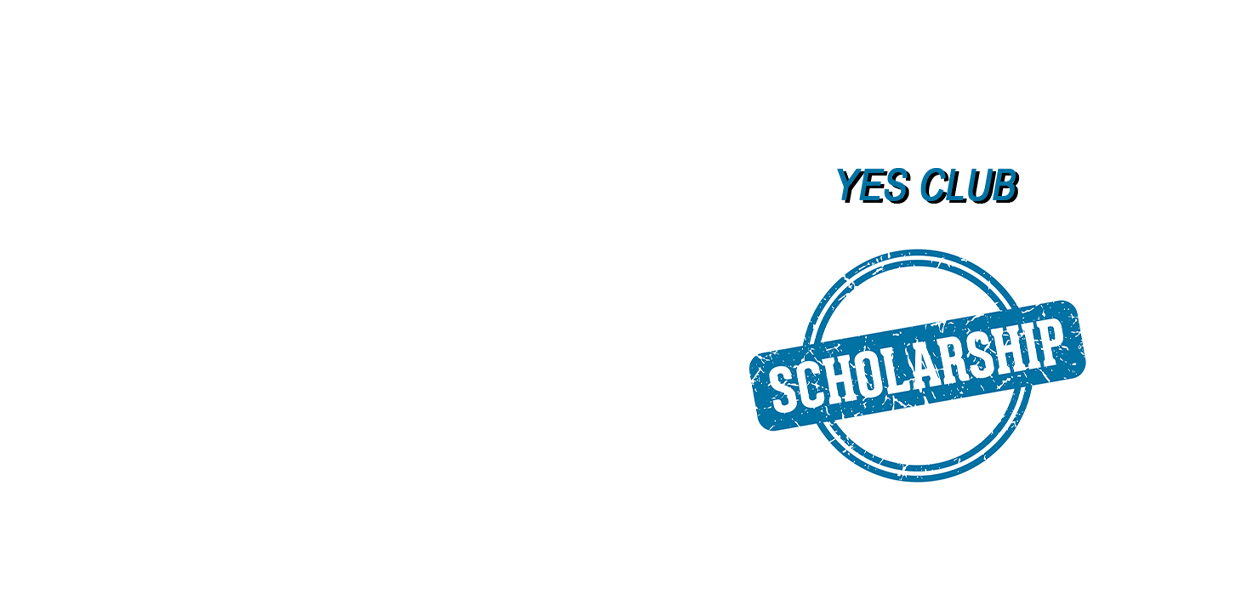 yes club scholarship in blue